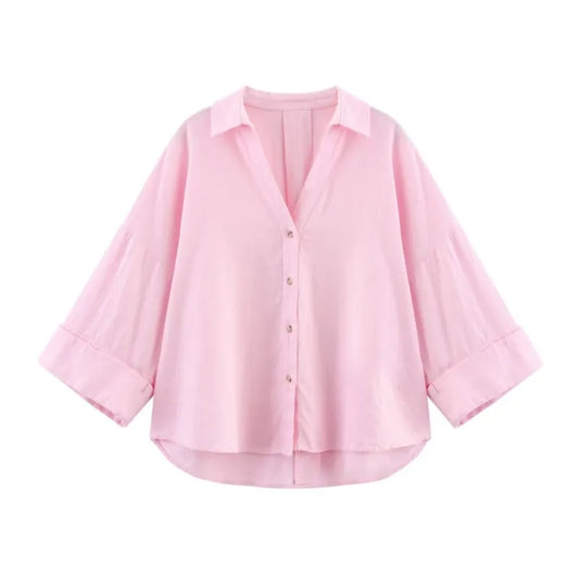 Chemise à manches larges pour femme