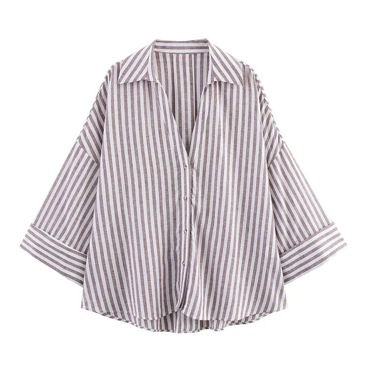 Chemise à manches larges pour femme